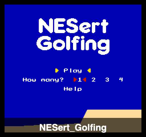 NESert Golfing artwork